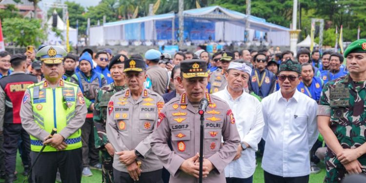 Apel Ojol di Bandung, Kapolri Ajak Driver Jadi Mitra Strategis Polri & Bangun Budaya Tertib Berlalu Lintas